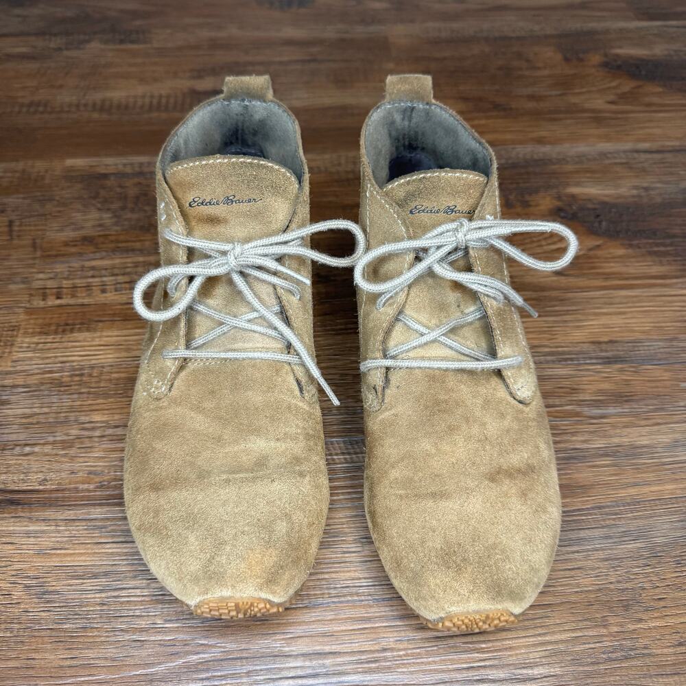 Eddie Bauer size 7 transition Chukka ankle boot suede lace up walking shoe - Picture 4 of 11